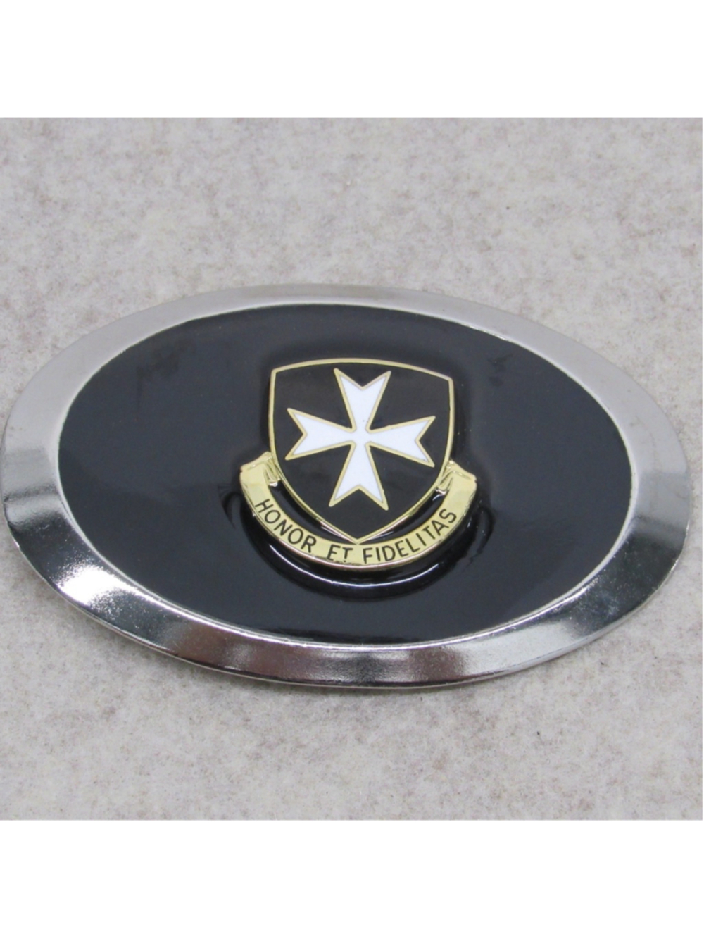VTG US Army 65th Infantry Regiment Belt Buckle Borinqueneers Honor Et Fidelitas